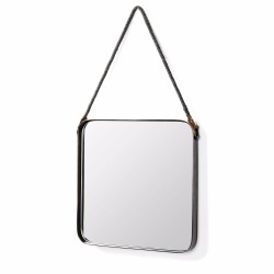 Steffi spejl 38x38 cm - Sølv