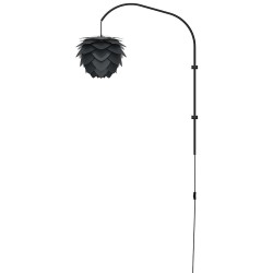 VITA Aluvia Mini Væglampe med sort stativ, Anthracit