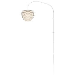 VITA Aluvia Mini Væglampe med hvid stativ, Pearl