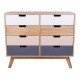 Milano Kommode Flerfarvet 65x36x79